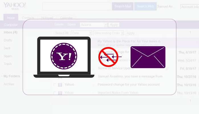 Yahoo not receiving emails
