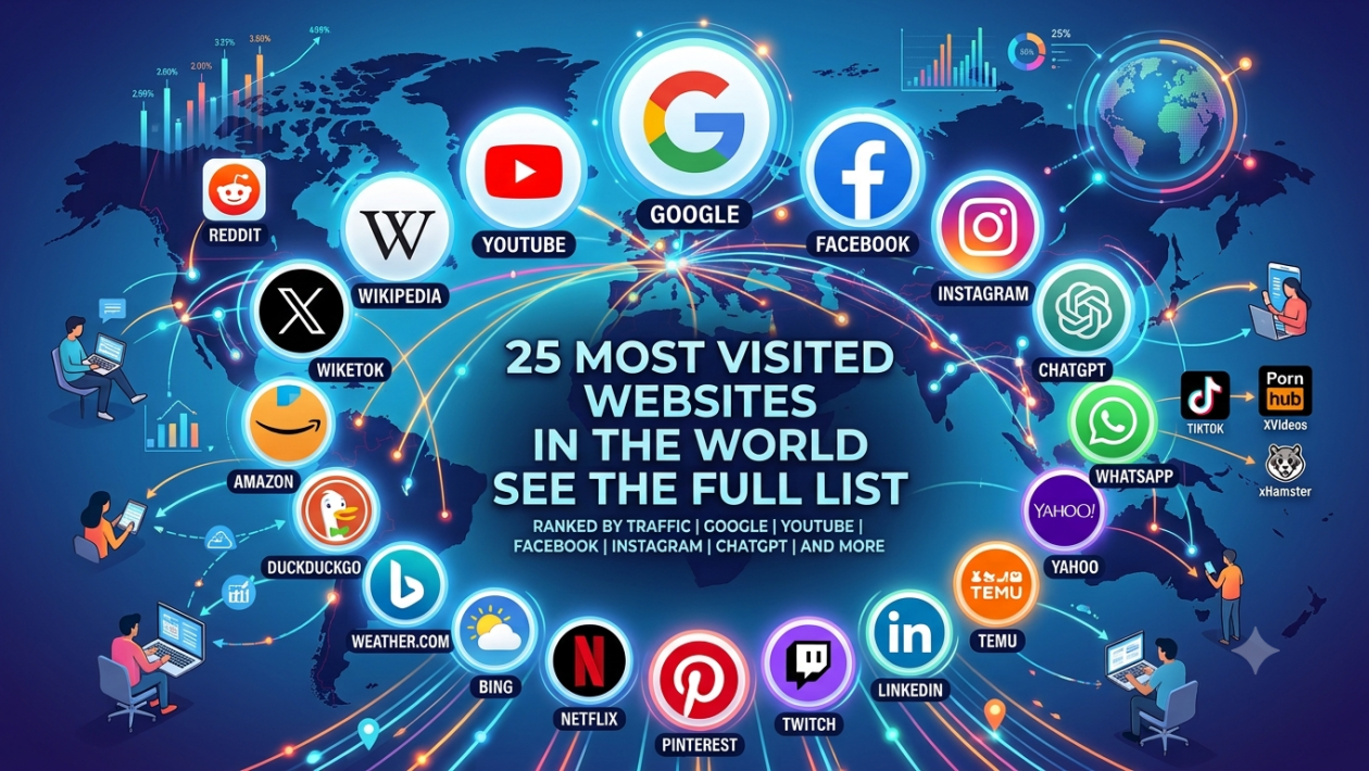 most visited websites
